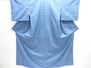 抽象模様織り出し縦節紬着物